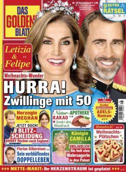 Das Goldene Blatt – 26 November 2022