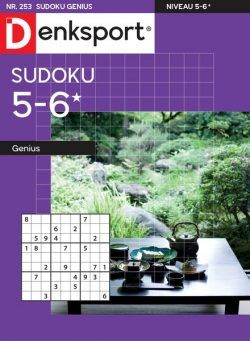 Denksport Sudoku 5-6 genius – 22 december 2022