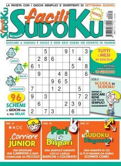 Facili Sudoku – dicembre 2022