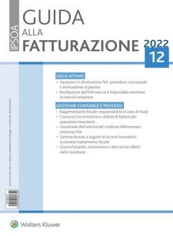 Guida alla Fatturazione – Dicembre 2022