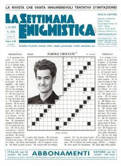 La Settimana Enigmistica – 01 Dicembre 2022