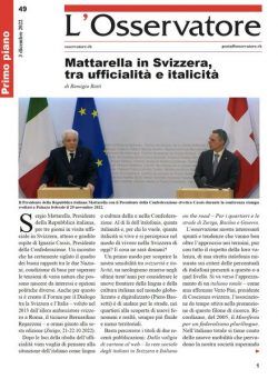 L’Osservatore – 3 Dicembre 2022