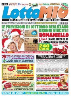 Lottomio – 13 Dicembre 2022