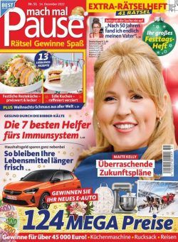 Mach mal Pause – 14 Dezember 2022