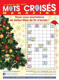 Mots Croises Magazine – 22 decembre 2022