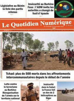 Quotidien Numerique d’Afrique – 18 novembre 2022