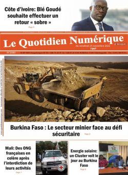 Quotidien Numerique d’Afrique – 25 novembre 2022