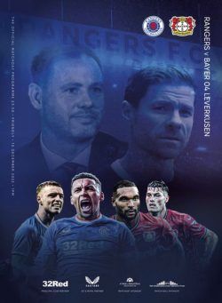 Rangers Football Club Matchday Programme – Rangers vs Bayer 04 Leverkusen – 10 December 2022