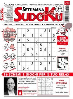 Settimana Sudoku – 21 dicembre 2022