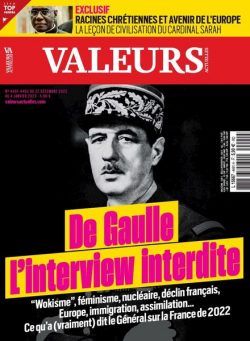 Valeurs actuelles – 22 decembre 2022