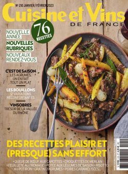 Cuisine et Vins de France – janvier 2023