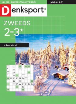 Denksport Zweeds 2-3 vakantieboek – 12 januari 2023