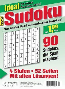 Ideal Sudoku – Nr 2 2023