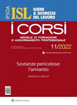 Igiene & Sicurezza del Lavoro Corsi – Novembre 2022