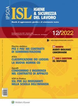 Igiene & Sicurezza del Lavoro – Dicembre 2022