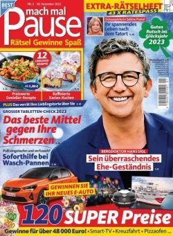 Mach mal Pause – 28 Dezember 2022