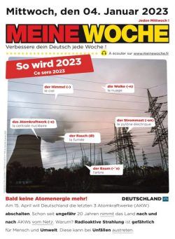 Meine Woche – 04 Januar 2023