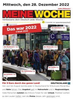 Meine Woche – 28 Dezember 2022