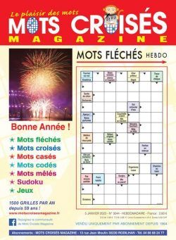 Mots Croises Magazine – 05 janvier 2023