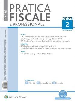 Pratica Fiscale e Professionale – 16 Gennaio 2023