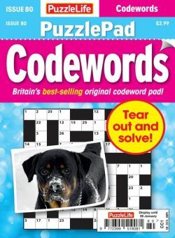 PuzzleLife PuzzlePad Codewords – 29 December 2022