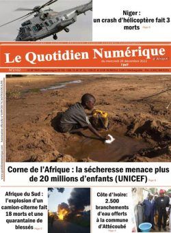 Quotidien Numerique d’Afrique – 28 decembre 2022