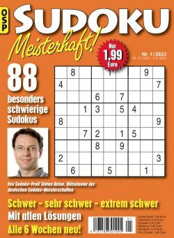 Sudoku Meisterhaft – Nr 1 2023