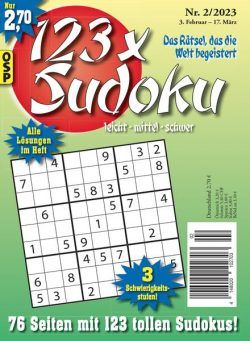 123 x Sudoku – Nr 2 2023