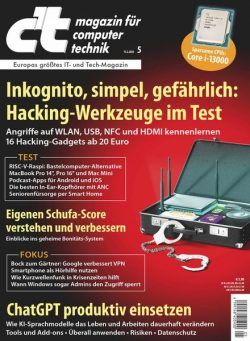 c’t Magazin fur Computertechnik – 10 Februar 2023