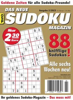 Das Neue Sudoku – Nr 2 2023