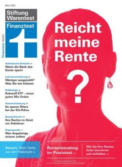 Finanztest – Marz 2023