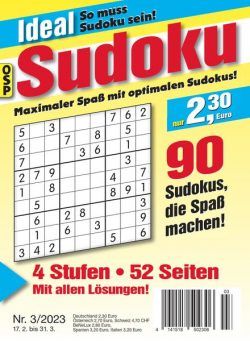 Ideal Sudoku – Nr 3 2023