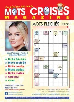 Mots Croises Magazine – 02 fevrier 2023