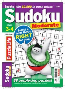 PuzzleLife Sudoku Moderate – February 2023