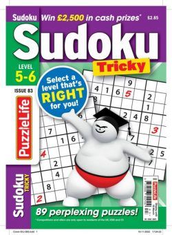 PuzzleLife Sudoku Tricky – February 2023