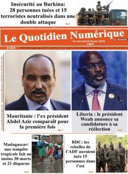 Quotidien Numerique d’Afrique – 01 fevrier 2023