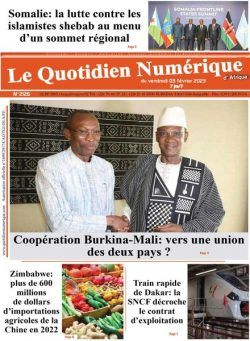 Quotidien Numerique d’Afrique – 03 fevrier 2023