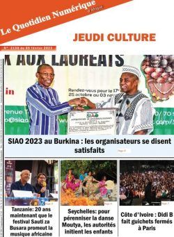 Quotidien Numerique d’Afrique – 09 fevrier 2023