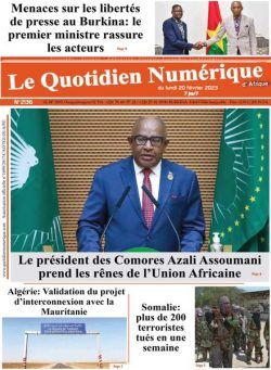 Quotidien Numerique d’Afrique – 20 fevrier 2023