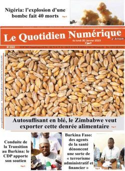 Quotidien Numerique d’Afrique – 30 janvier 2023