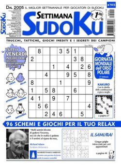 Settimana Sudoku – 22 febbraio 2023