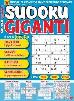 Sudoku Giganti – febbraio 2023