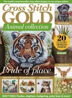 Cross Stitch Gold Animals – March 2023