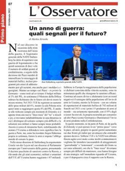 L’Osservatore – 18 febbraio 2023