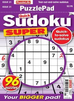 PuzzleLife PuzzlePad Sudoku Super – 23 February 2023