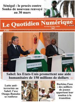 Quotidien Numerique d’Afrique – 20 mars 2023