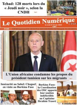 Quotidien Numerique d’Afrique – 27 fevrier 2023