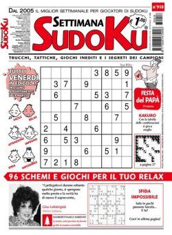 Settimana Sudoku – 15 marzo 2023