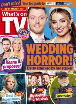 What’s on TV – 25 March 2023