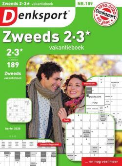 Denksport Zweeds 2-3 vakantieboek – 15 oktober 2020